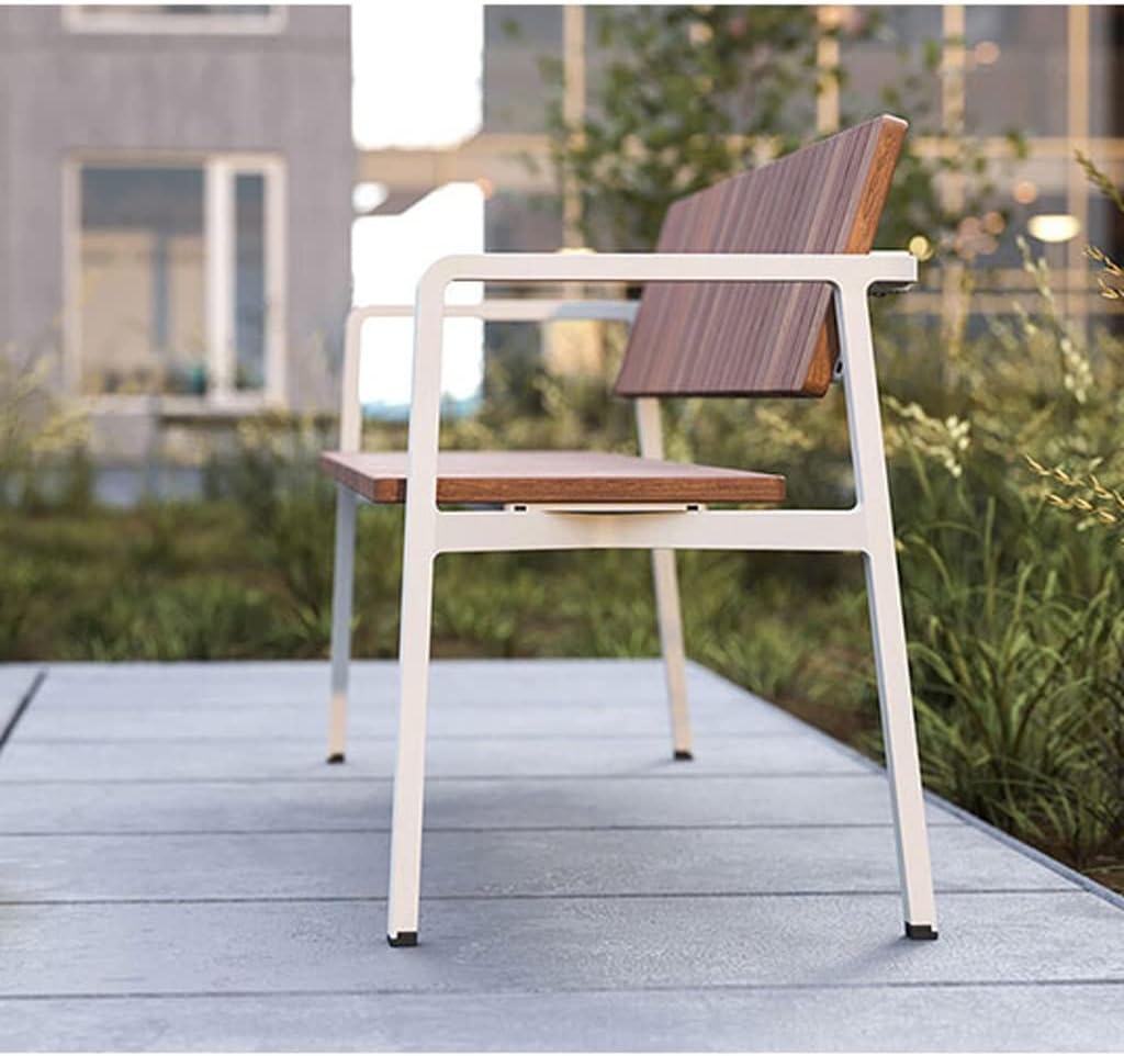 Patio Benches for Outdoors Park Chair Courtyard Garden Leisure Outdoor Bench Wrought Iron Plastic Wood Stainless Steel Simple Garden Benches for Outdoors