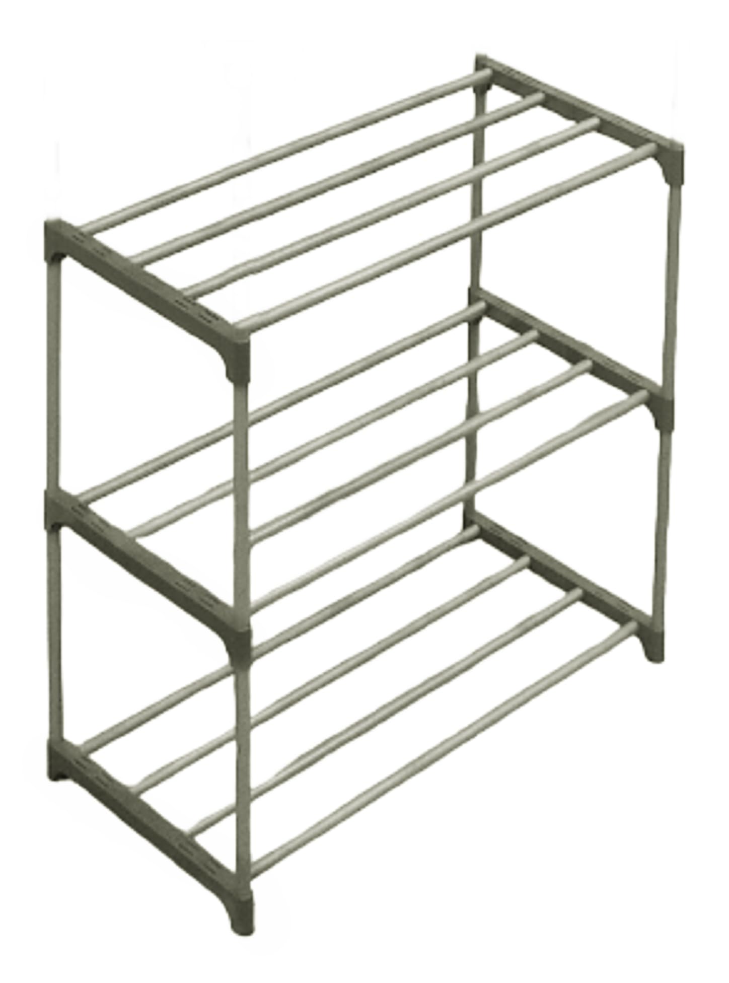 EXPOSURE 3 Layer Multipurpose Metal Pipes with Single Connector Collapsible Open Shoe Rack (3 Racks) (B0DGSWY84D) Amazon Price History, Amazon Price Tracker