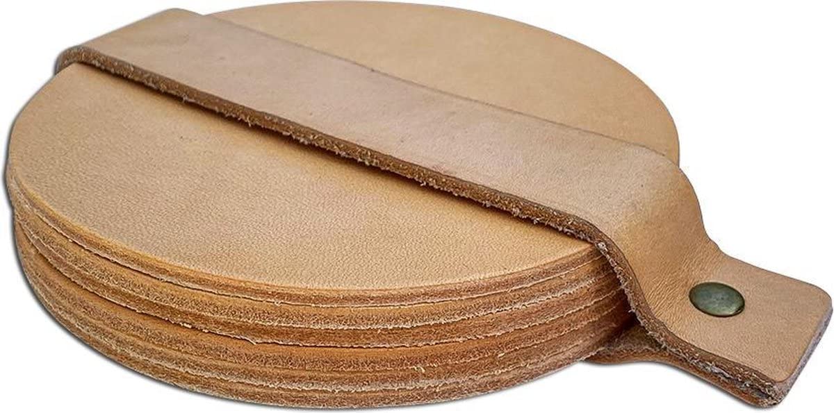 Sous-verres en cuir pleine fleur Brute Strength contre les traces de verre