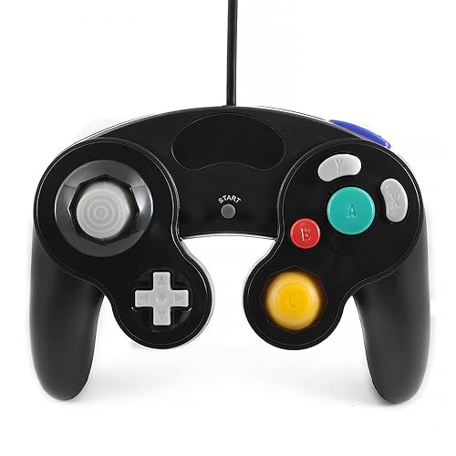 QUMOX black wired classic controller joypad gamepad for Ntdo game-cube gc & wii