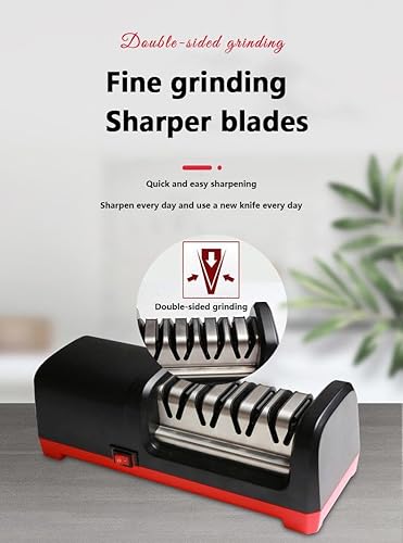 Miniatura 7 de TAIDEA TG2102 - Afilador de cuchillos eléctrico profesional para cuchillos rectos abrasivos de diamante afilado rápido reparaciónrestauraciónpulido