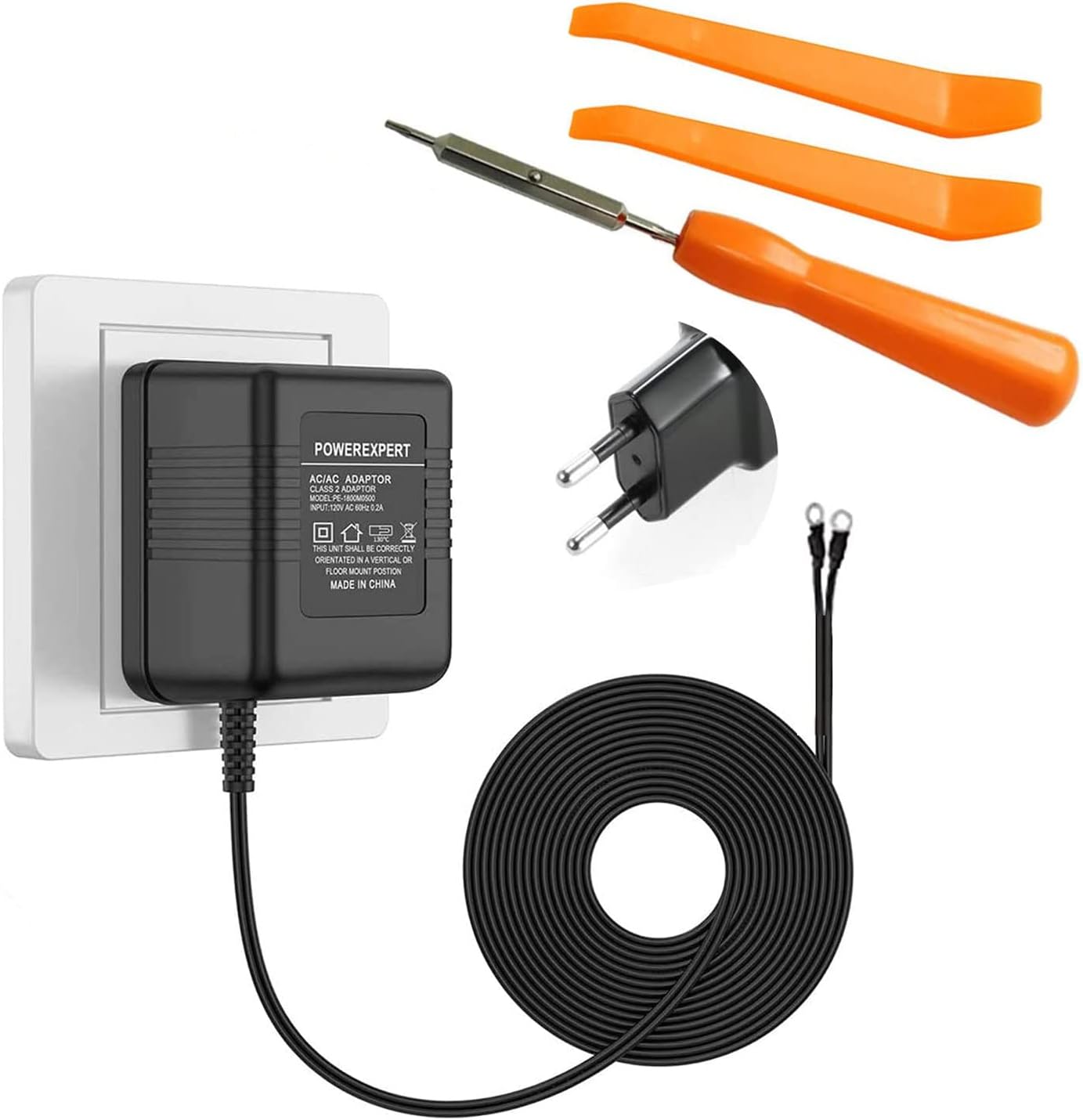 Doorbell Transforme, Ring Doorbell Mains Adaptor 10M 2 Pin Ring