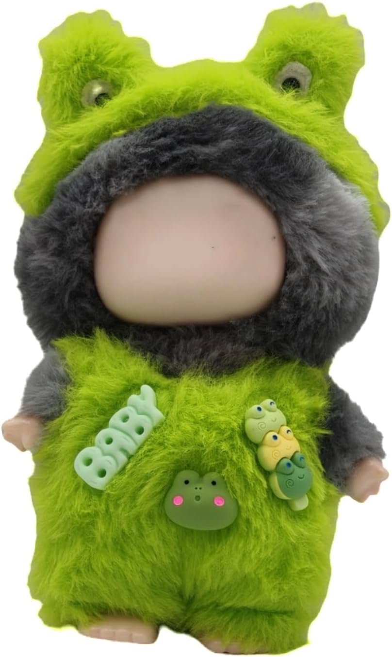 Doll Clothes for 15cm 17cm Dolls Accessories,COS Cute Animals Outfit Set Suitable Doll Clothing Set Replacement(NO Doll),Bule Shark Onesie