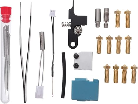 review Scicalife 1 Set 3D Printer Parts Accessories Tool Set Printer Nozzle Heating Tube Throat Tube Kit for Printing Removing Cleaning Finishing