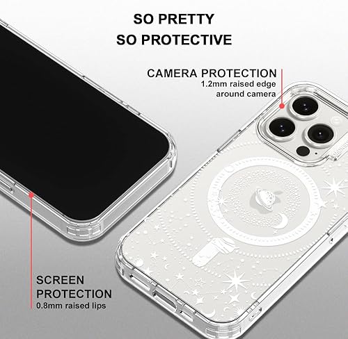 Miniatura 4 de MOSNOVO - Funda para iPhone 15 Pro, compatible con Magsafe, con protección contra caídas de 6.6 pies con tecnología Buffertech de grado militar, no