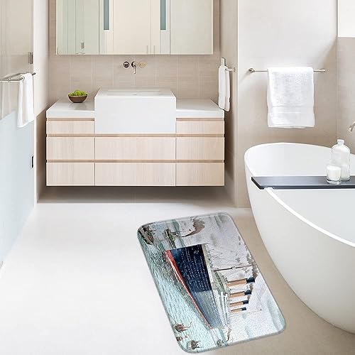 Miniatura 3 de Alfombra de baño náutica Titanic, decoración de fiesta, retro, clásica, romántica, película, océano, paisaje, acuarela, niños y niñas, cumpleaños,