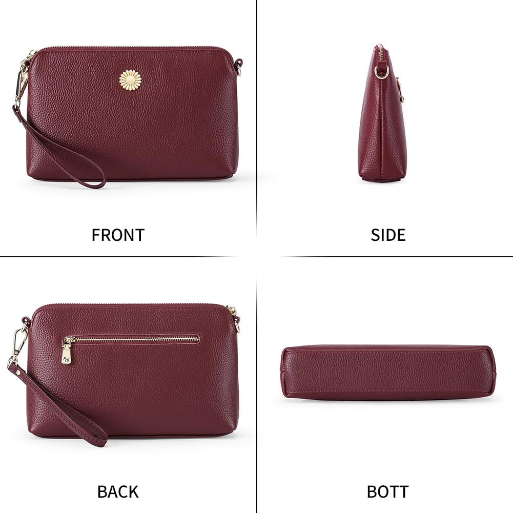 SENDEFN Quilted Leather Crossbody Bags for Women Ladies Shoulder Purse Satchel HandBag with Chain Trendy Strap - Image 6