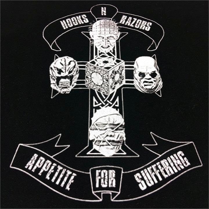 ヘルレイザー ピンヘッド 魔導士 ガンズ クロス 十字架 バンド ロンT