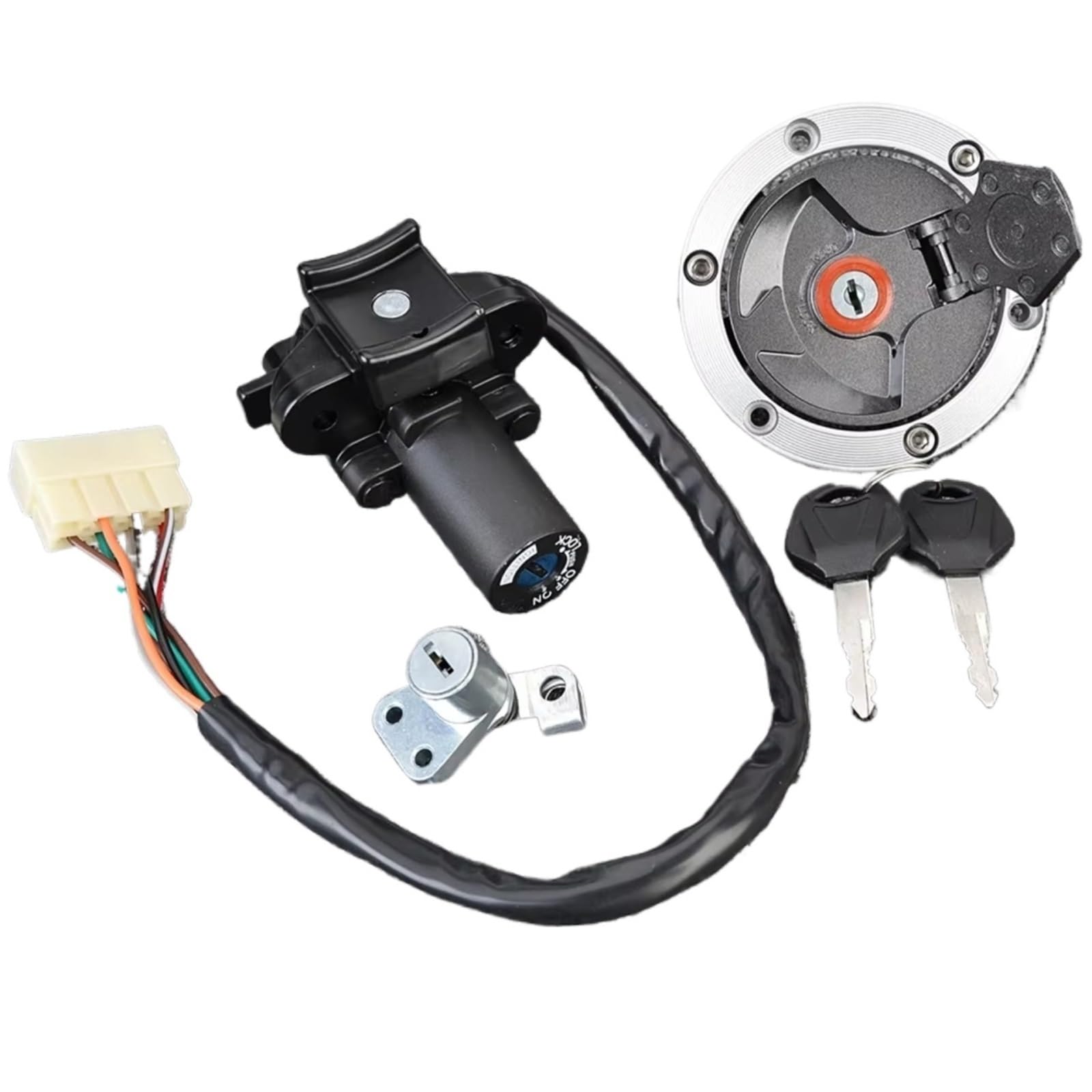 Compatible Con BR250 Para Z250SL ABS 2014-2016 BX250 Para NINJA Para 250SL 2015-2016 Tapa Depósito Interruptor Encendido La Llave Cerradura Asiento
