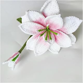 PHLEAZ Ramo Decorativo 5 Ramas de Lirio Rosa, Flores Artificiales, decoración del hogar, Hotel, arreglo de Flores, Ramo Decoración hogareña (Color : Pink 5PCS)