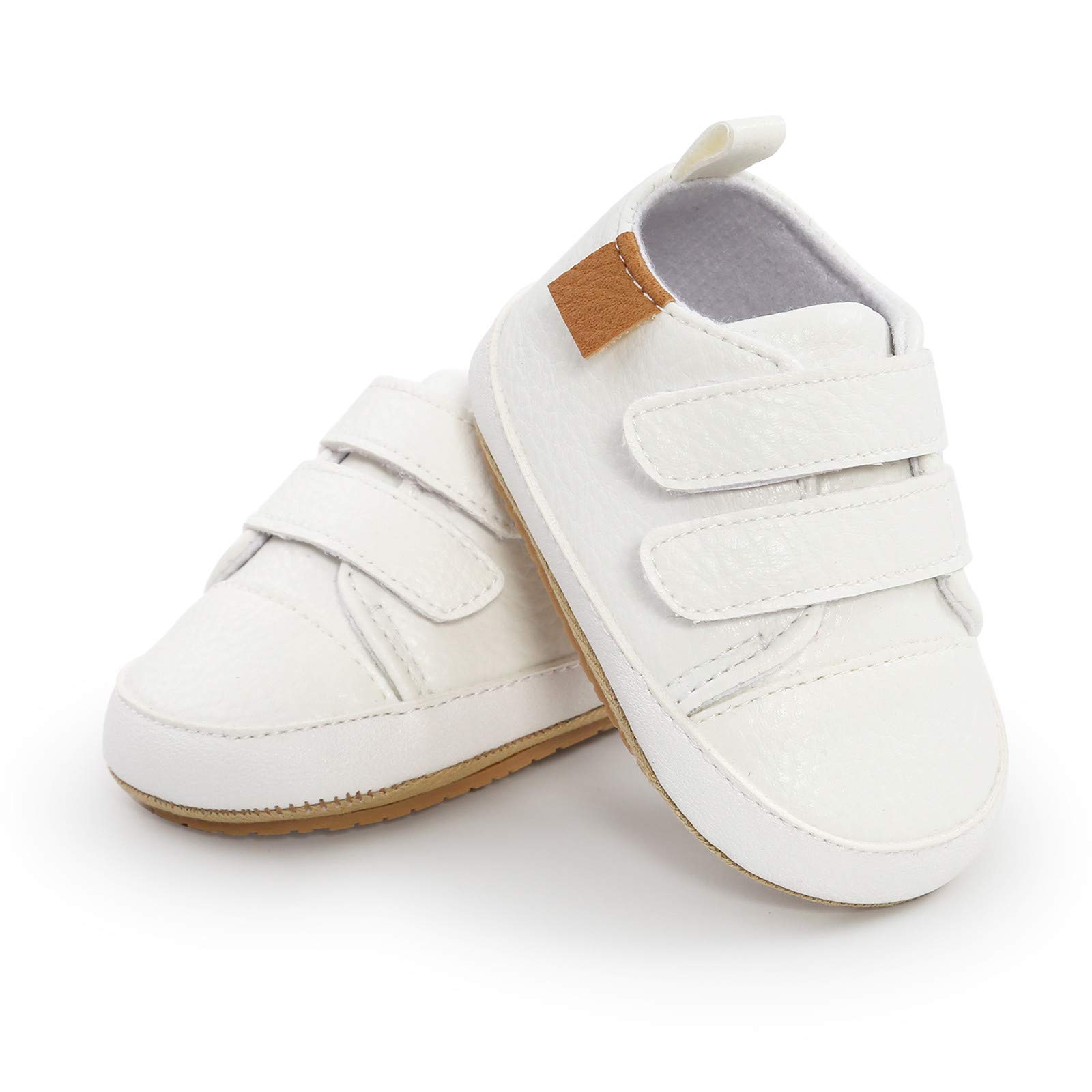 Zapatillas Deportivas para bebé niñas con Antideslizante Cuero Caminantes Goma niños