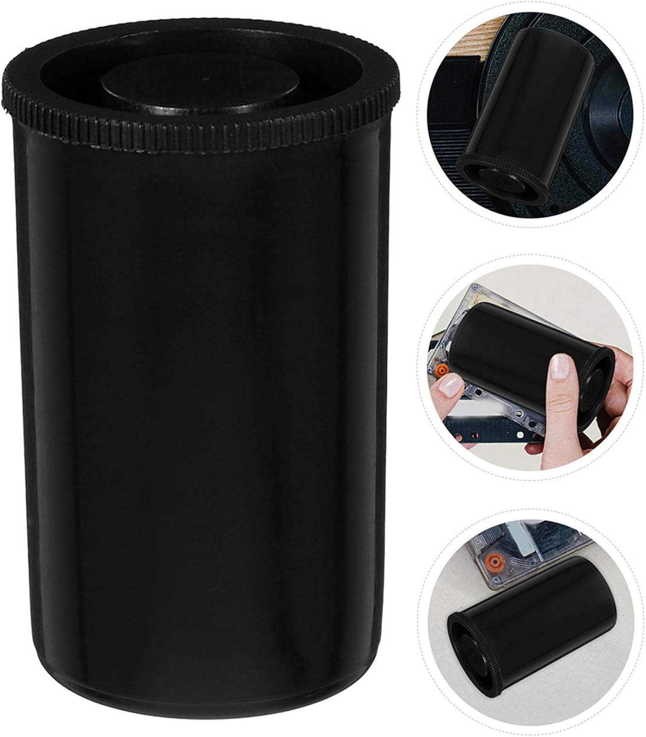 20pcs Reusable Black Film Canisters for Film Roll Storage, Compact Abs Plastic Containers with Screw on Lids, for Photography Enthusiasts and Photo Processing Supplies