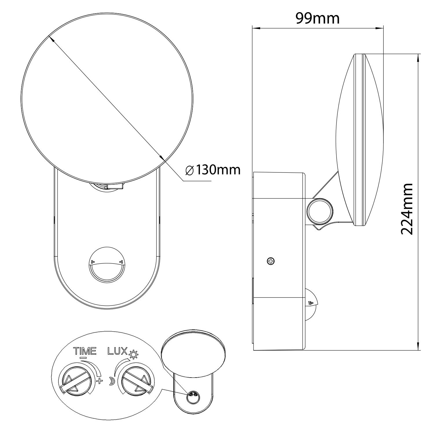 Maclean Energy MCE367 Lampa ścienna LED 15W Neutralny biały szary