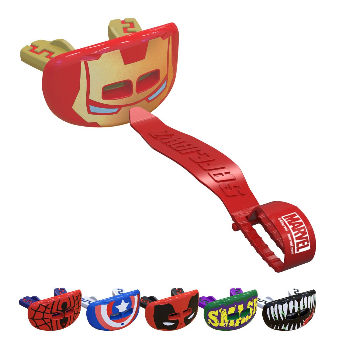 Marvel Iron Man Lip Guard, Football Mouth Guard with Detachable Strap — image 1