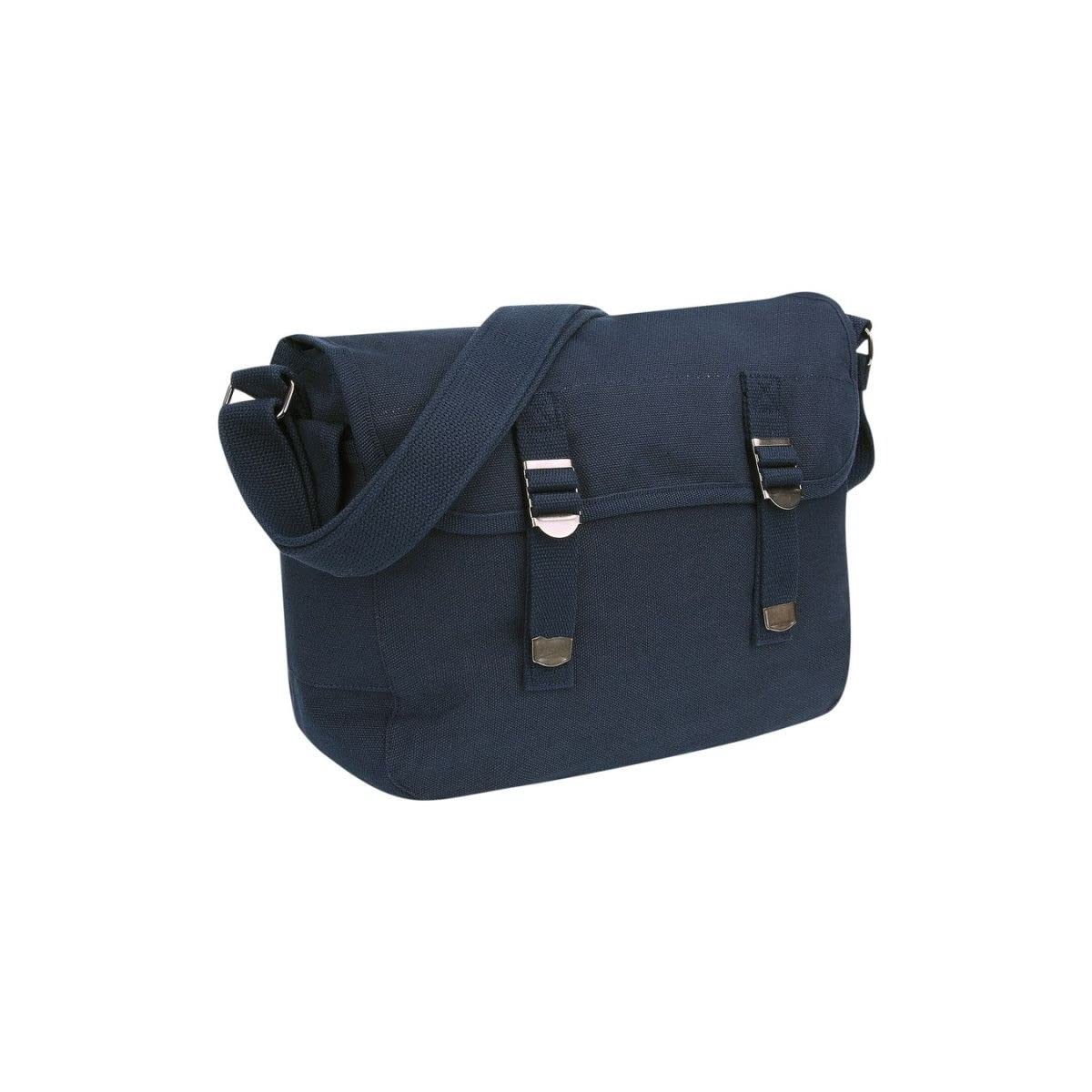 Fostex GarmentsUS Style Navy Canvas Shoulder Bag, Blue
