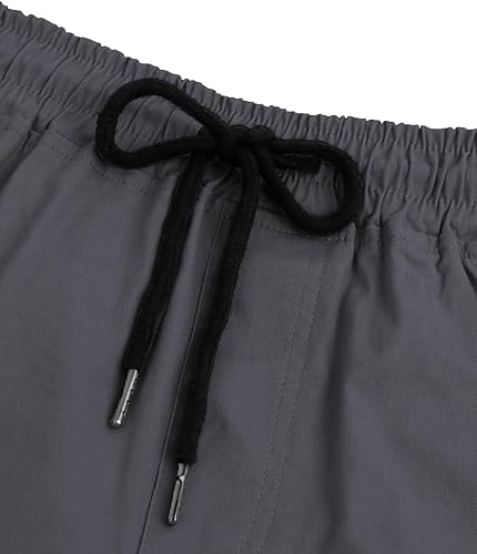 Miniatura 5 de Landtown Pantalones cortos casuales de algodón para hombre, pantalones cortos de carga de algodón, pantalones cortos de golf para entrenamiento