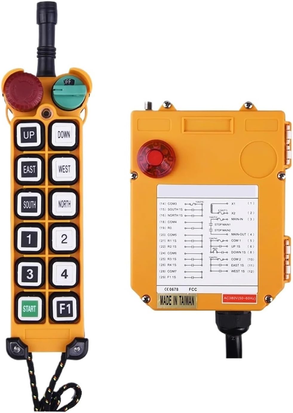 F24-12D 12 Button Dual Speed Control Switch(Ac36v,1T1R)