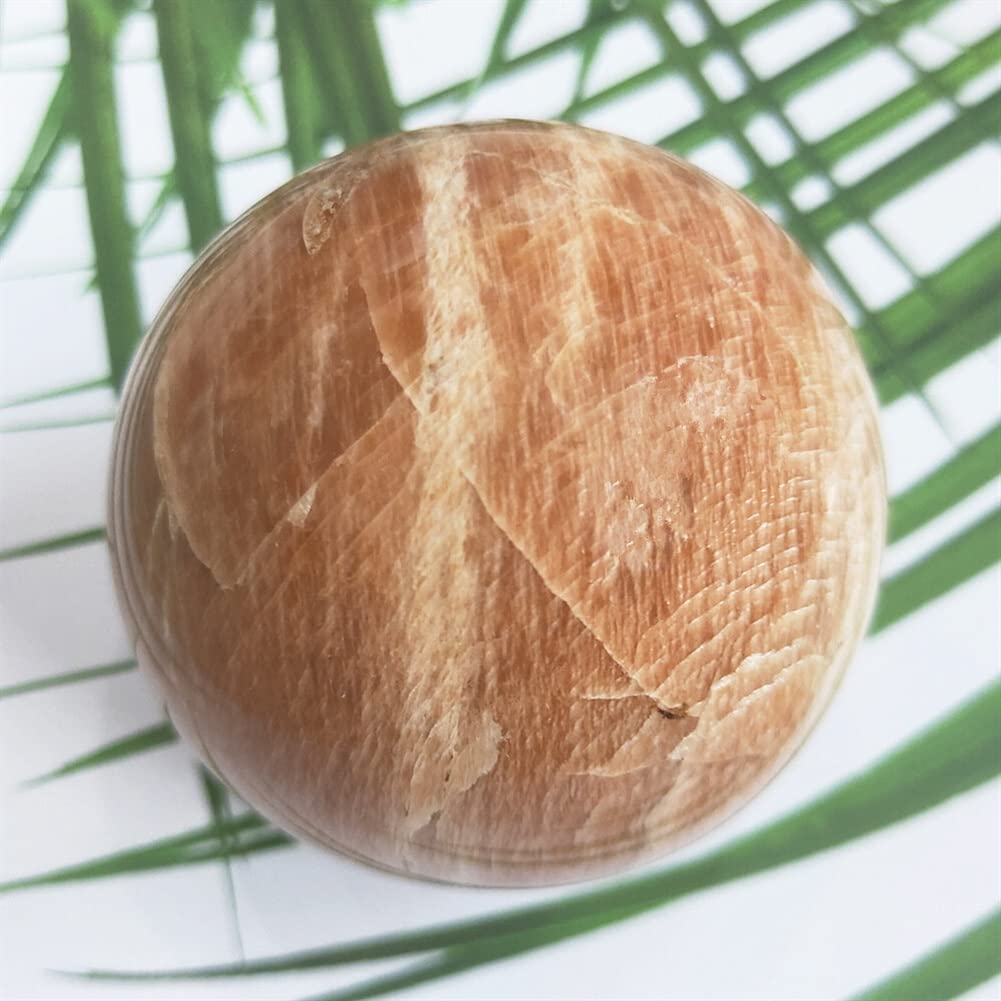 Szorstki naturalny kryształ 4-8 cm kryształowa kula księżycowy kamień naturalny pomarańczowy kwarc kamień szlachetny piłka odpowiednia do kolekcji domowych (rozmiar: 4-5 cm)