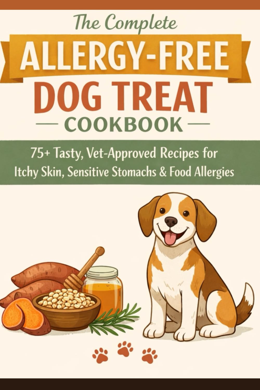 The Complete Allergy-Free Dog Treat Cookbook: 75+ Vet-Approved Recipes for Food Allergies, Itchy Skin & Sensitive Stomachs — Chicken-Free, Beef-Free, ... & Egg-Free Treats with Nutritional Guides