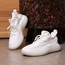 Mens Lightweight Mesh Sneakers Breathable Lace-Up Casual Walking & Running Shoes | Comfortable Flexible Sole Sports Shoes for Men |Stylish Everyday Sneakers (White-08) gallery image