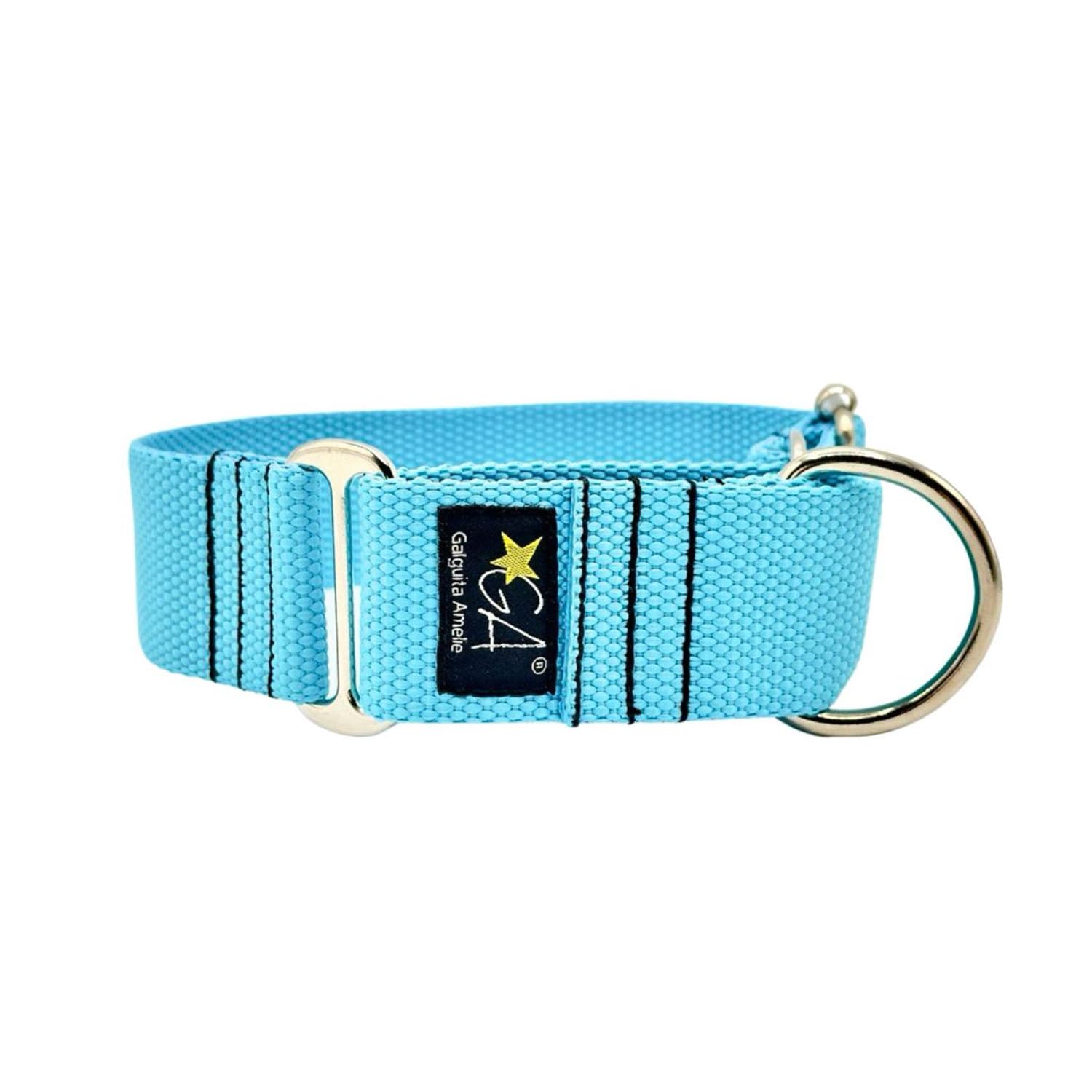 Collana Martingale Nude Blu 4 cm Taglia L