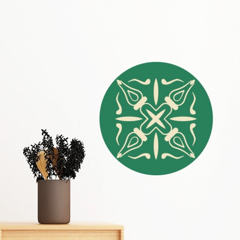 Autocollant mural Talavera vert amovible papier peint DIY