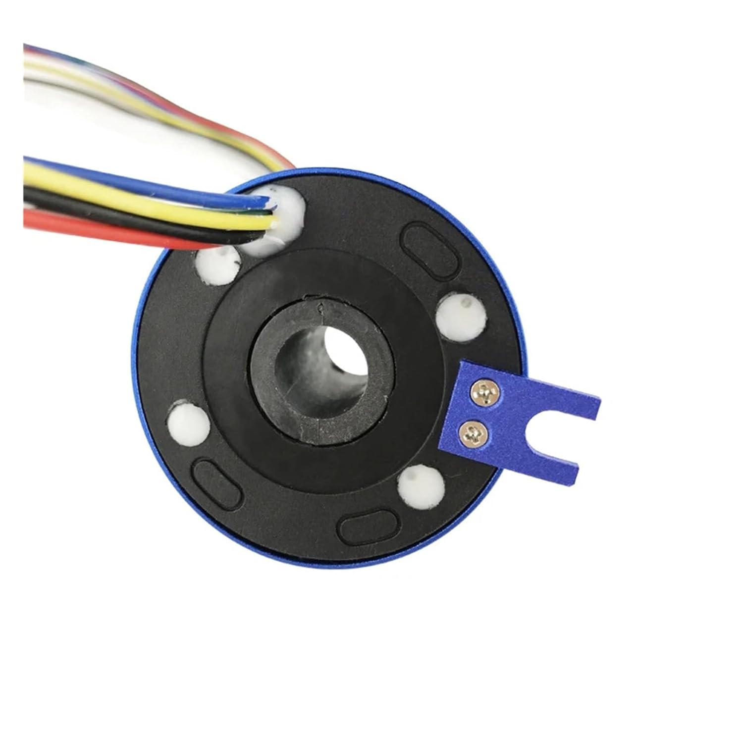 Hollow Shaft Slip Ring Aperture 12.7mm 2/4/6/12 Channels 10A OD 54mm Automatic arm Rotating Base(12 Channels)