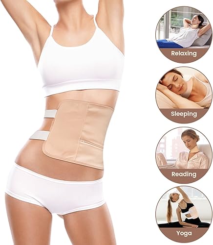 Miniatura 6 de Kodera Paquete de 5 aceite de ricino, paquete de aceite de ricino orgánico reutilizable para desintoxicación del hígado, franela de algodón orgánico