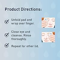 Vista 5 de Ocusoft Limpiador de Párpados Original 30 Unidades con 5 Almohadillas Extra Inflation Buster