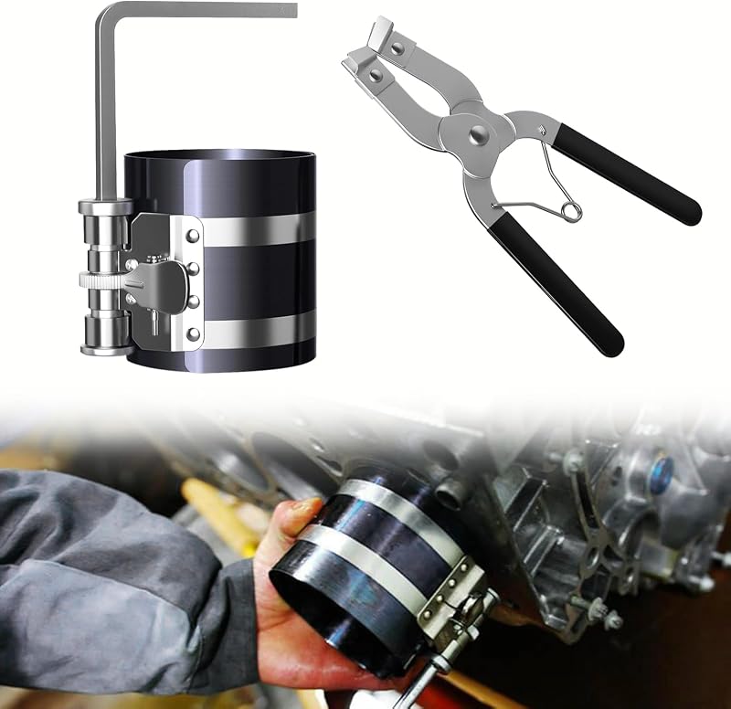 Kit de ferramentas para instalação e remoção de anéis de pistão vvag 53 a 175 mm – 3 peças