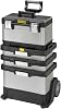 STANLEY FATMAX Rolling Workshop, 4-in1 Units including Removable Toolbox, Durable Metal and Plastic, Mobile Workstation, 1-95-622