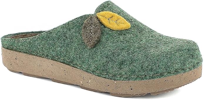 Inblu | Pantofole Donna Ecofriends Realizzate con Materiale Riciclato, Morbido Plantare in Pelle e Suola in Sughero, Colore Avio, 40
