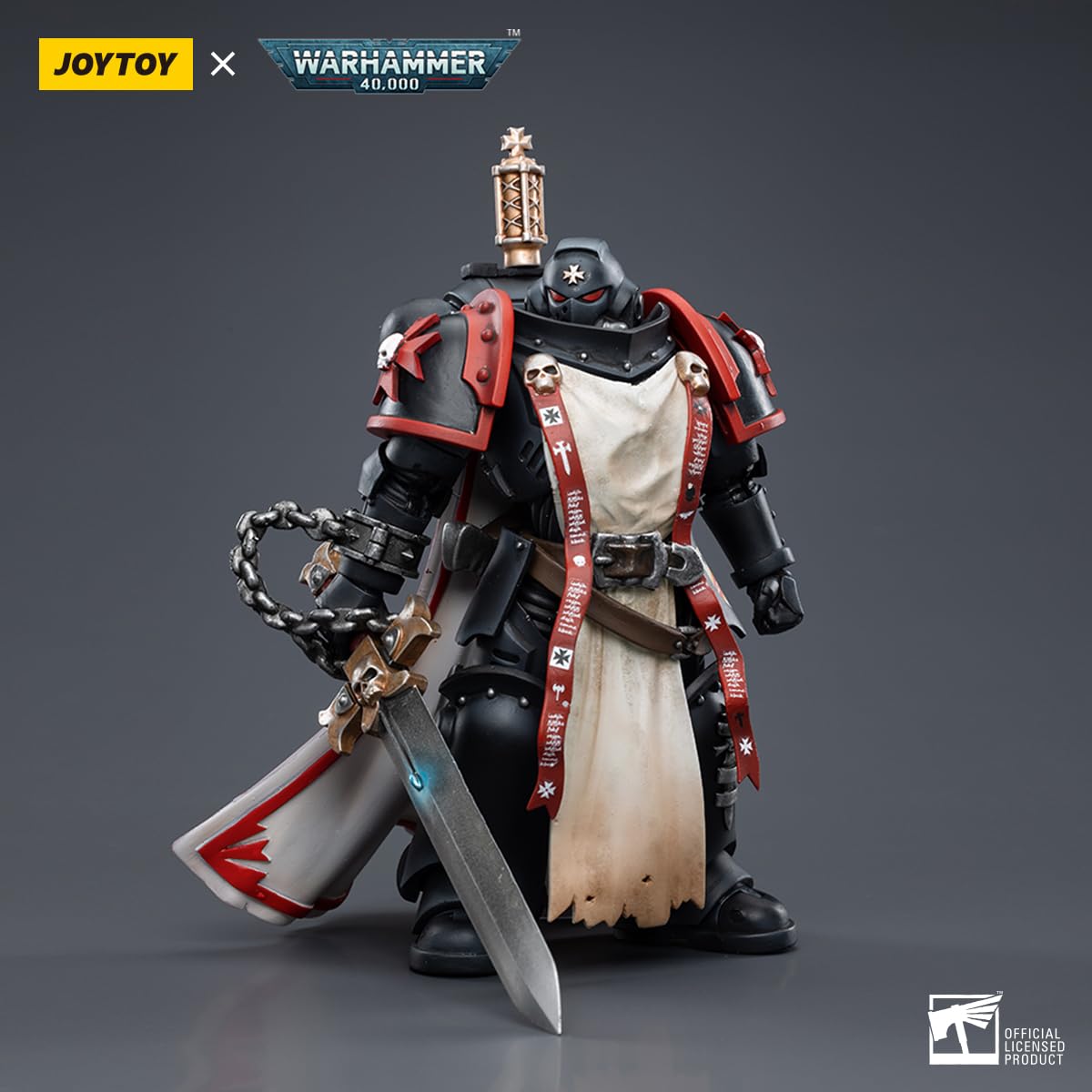 JOYTOY Warhammer 40 000 1/18 figurka czarnych templariuszy Primaris miecz bracia Eberwulf Ver.2 12,2 cm kolekcjonerskie figurki akcji zestawy