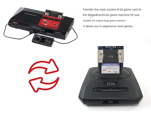 Miniatura 9 de Master System Adapter & 1000 Games Cartridge,Play Retro 8-Bit Games on Genesis,SEGA Mega Drive Compatible,Classic Gaming Bundle (MS