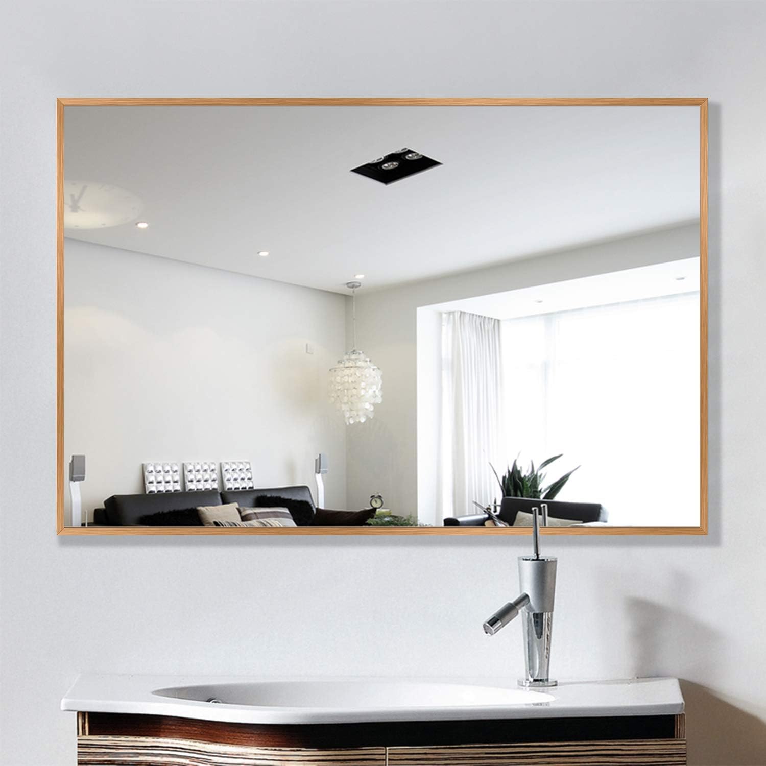NeuType 36"x24" Wall Mirror Full Length Mirror Floor & Full