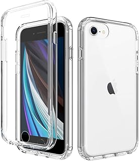 iPhone SE3 Case, iPhone SE2 Case, iPhone 8 Case, iPhone 7 Case, LABILUS 360Â° Full-Body Heavy Duty Crystal Solid Bumper Protective Cover Case with Screen Protector for iPhone SE3/SE2/8/7 - Clear
