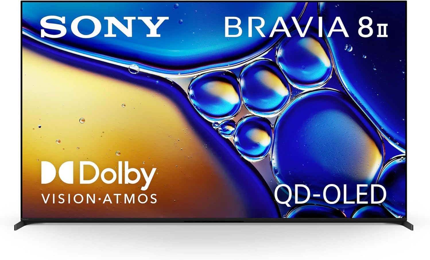 65" Bravia 8 II QD-OLED 4K Smart TV (2025) – XR Processor, Dolby Vision, Google TV, 120Hz HDMI 2.1