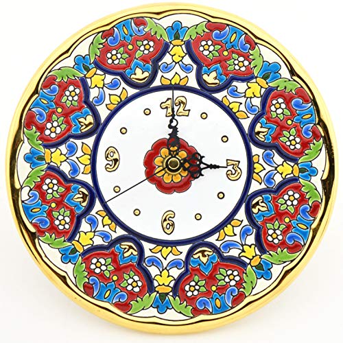 Horloge murale décorative cuerda seca pour une entrée chaleureuse - 2