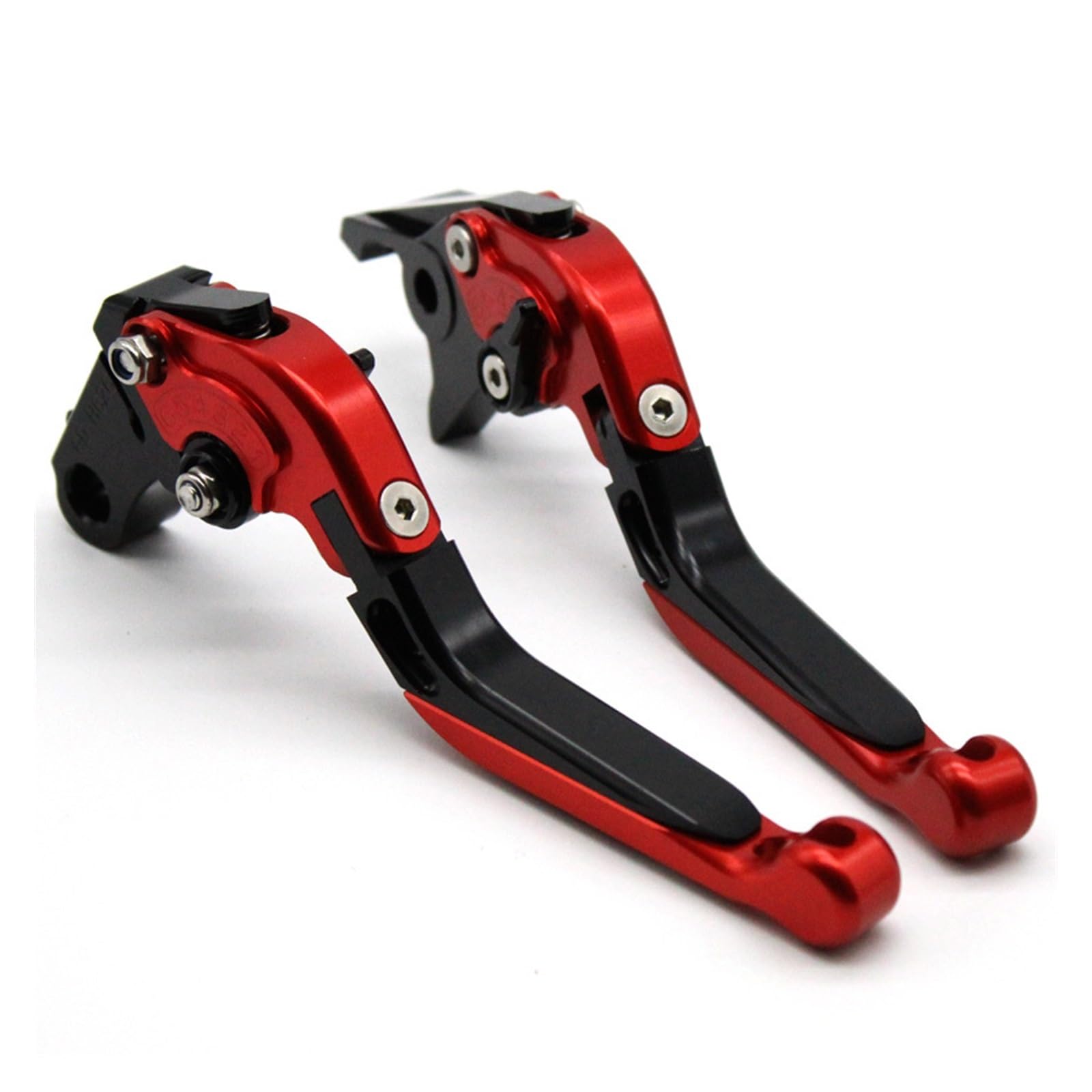Poignée à Levier pour Honda X-11 X11 1999 2000 2001 2002 Moto Aluminium Réglable Pliant Frein Levier d'embrayage Moto Levier De Frein(Red)