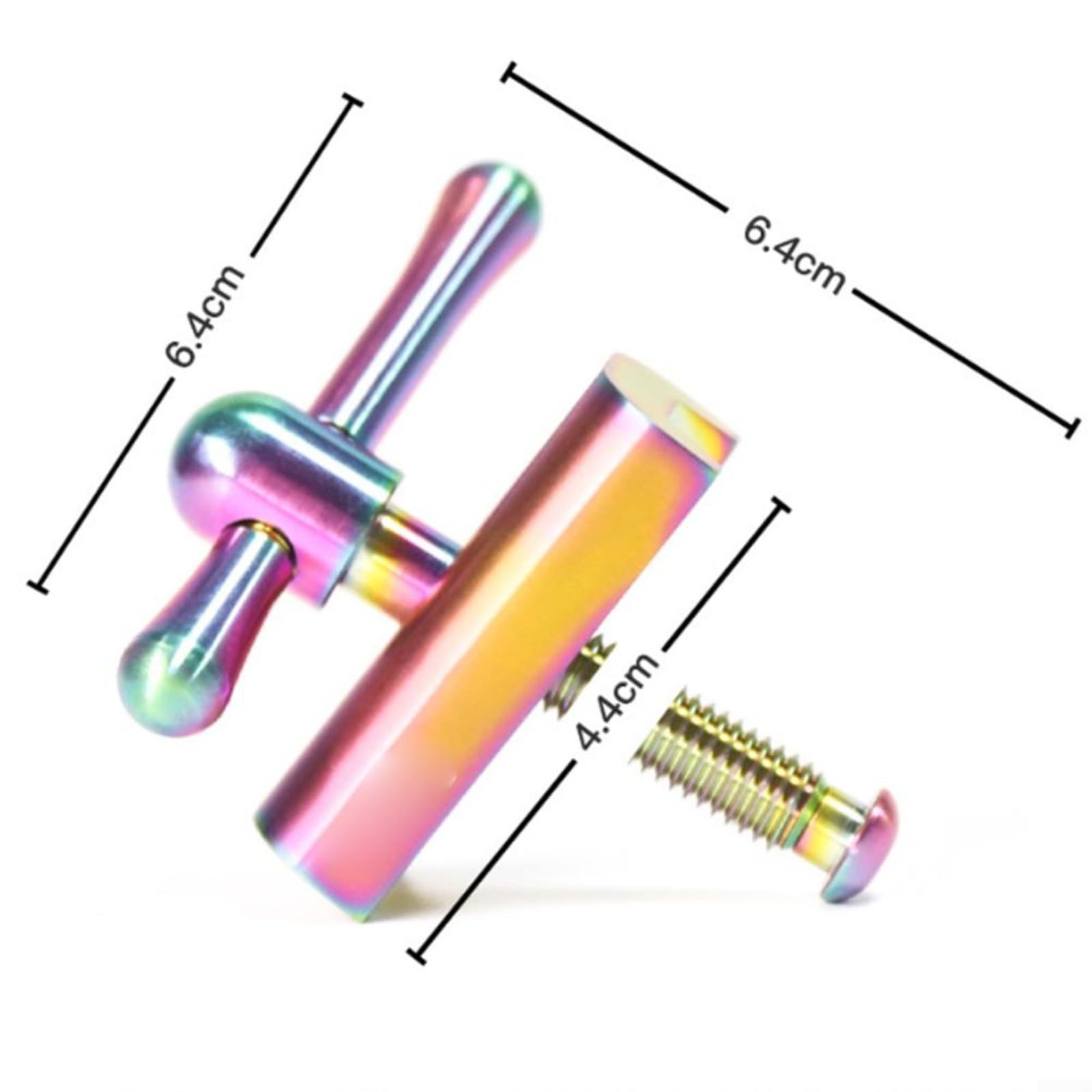 Cierre plegable para manillar de bicicleta con hebilla en C Tc4 Ti aleación CNC con tornillo antiaflojamiento para junta plegable Brompton bloqueo seguro negro (colorido)