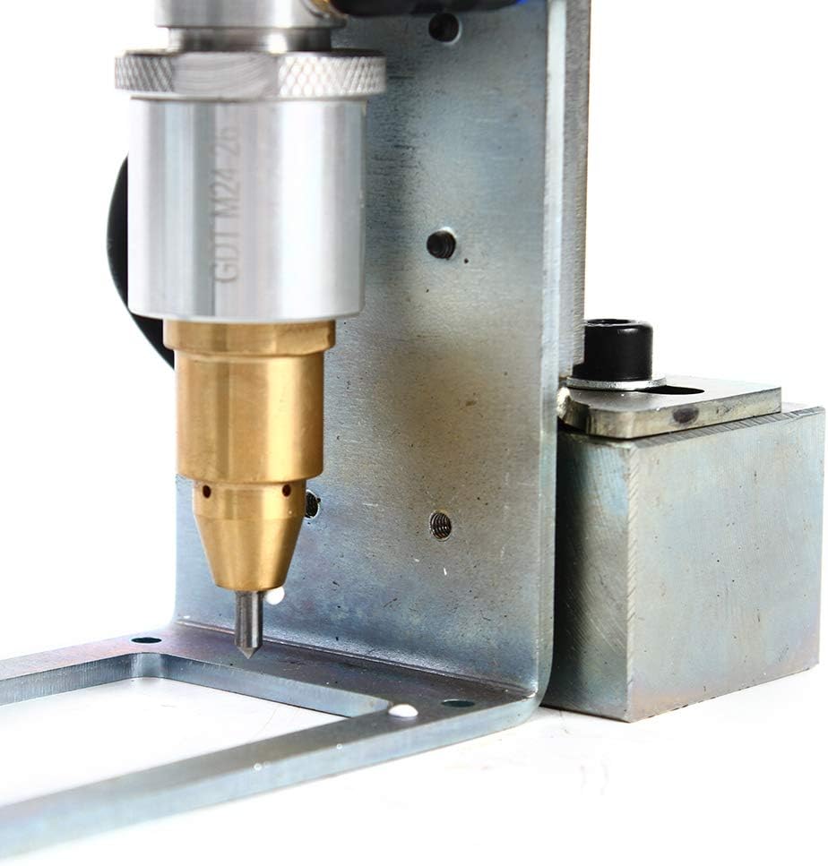 Pneumatic Dot Peen Marking Machine 140 * 40mm Nameplate Metal Marking Machine 110V Vin Code Chassis Number Printer Any Angle Arc 91 HRC Marking Machine 5-100 Characters/Minute