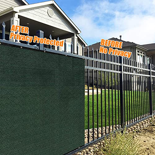 OTWLMEI Sichtschutzzaun, 15 m x 122 cm, temporärer Zaun für Hunde, Begrünung, Pool, Garten, Strand, Sichtschutzzaun für… – Bild 3