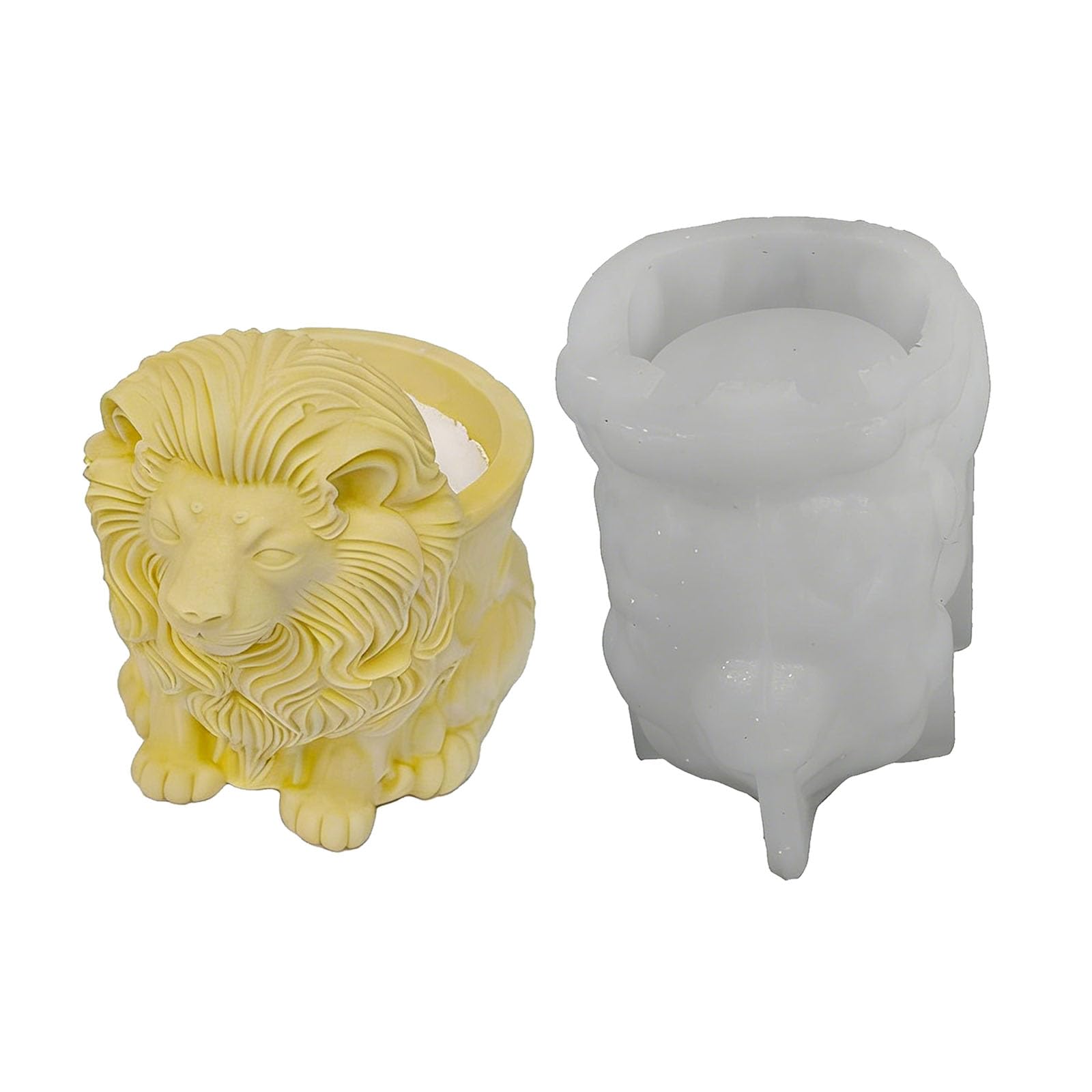 Alksubbm Shape Silicone Molds for Holder Desserts Flowerpot Festival Decoration and Resin Casting Margay Elastomer Cast