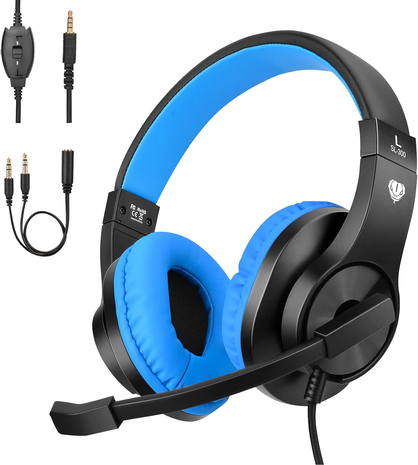 3.5mm PS4 Gaming Headset, ShinePick Headset with Microphone and Volume