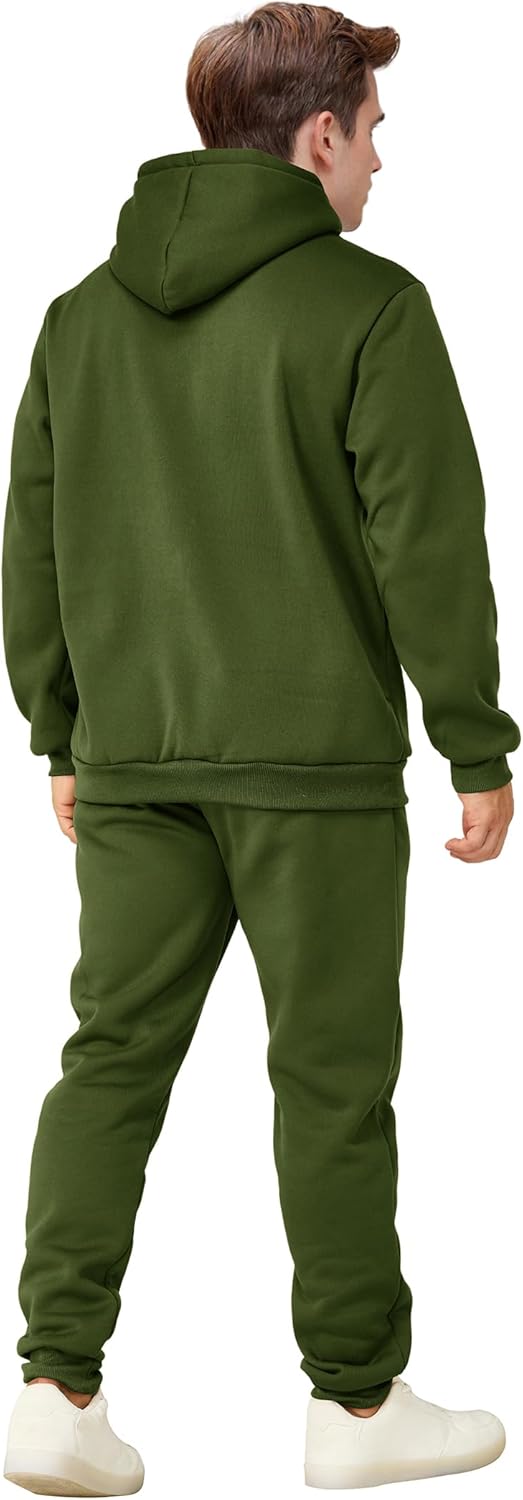 Men's Tracksuits 2 Piece Casual Long Sleeve Sweatsuits Athletic Hoodie and Sweatpants Set Jogging Suit - Image 4