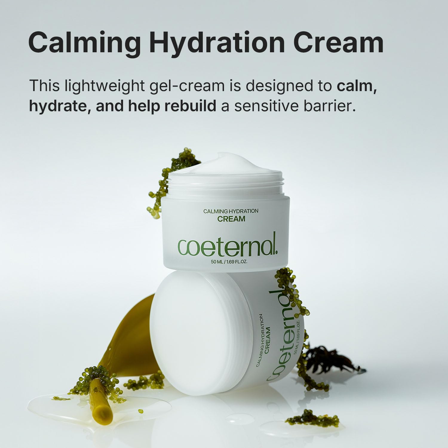 Calming Hydration Cream, Barrier-Repairing Korean Moisturizer with Ceramide NP, Niacinamide, Panthenol & Centella, Soothing Face Cream for Redness-Prone and Oily Skin, 50ml / 1.69 fl.oz. - Image 2