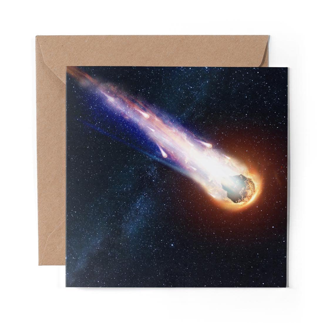 1 x Greeting Card Comet Asteroid Meteorite Rock - Blank Birthday Celebration Anniversary #21069