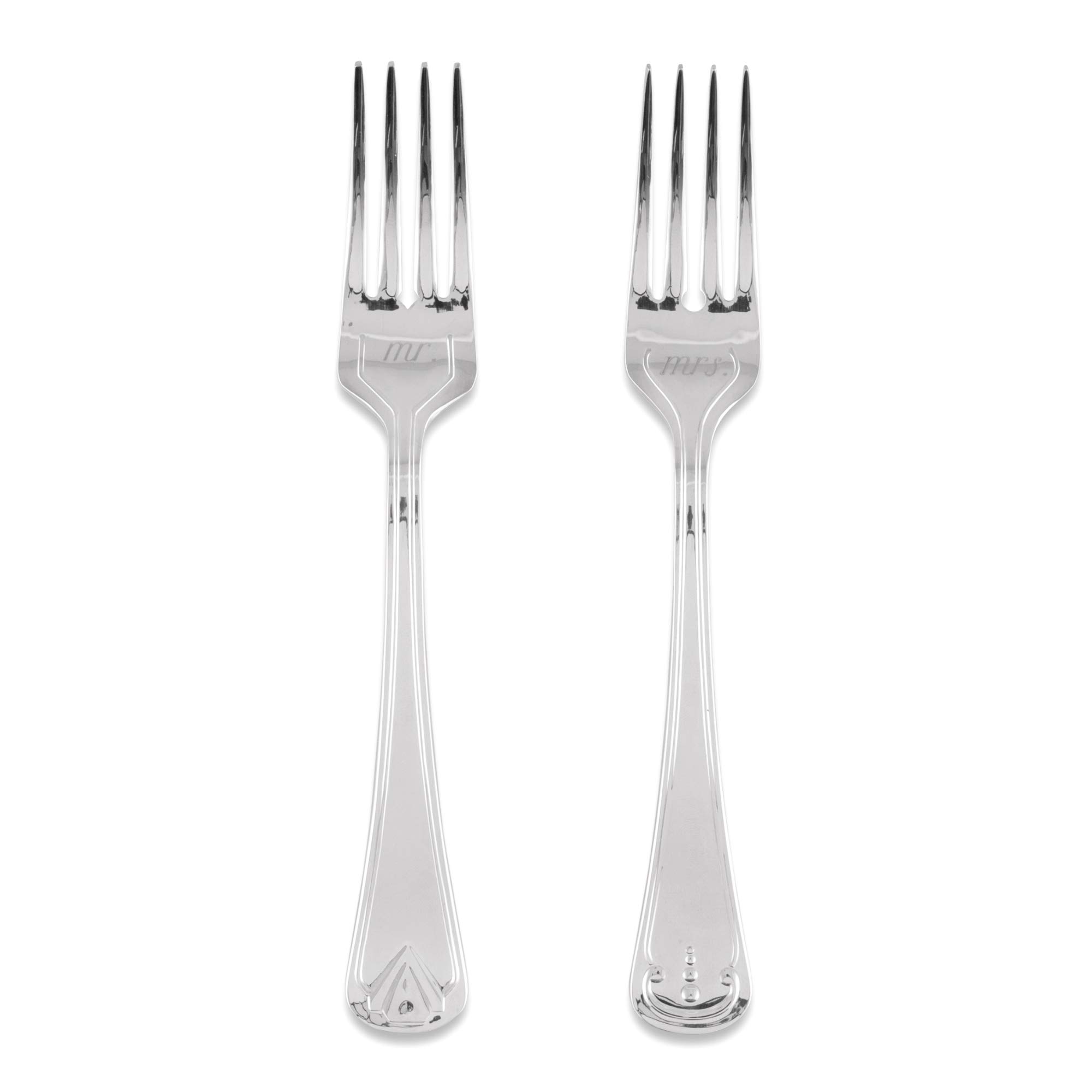 WEDDINGSTAR Mr. and Mrs. Cake Fork Set
