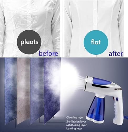 Miniatura 5 de DAUTAI Rapid Heating Portable 2 in 1 Fabric Wrinkle Remover And Clothing Iron, Mini Handheld Clothing Steamer 800W, Clothing Steam Iron, for Home