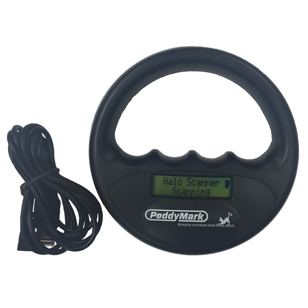 MICRO-ID Halo Pet Microchip Reader Scanner, Black